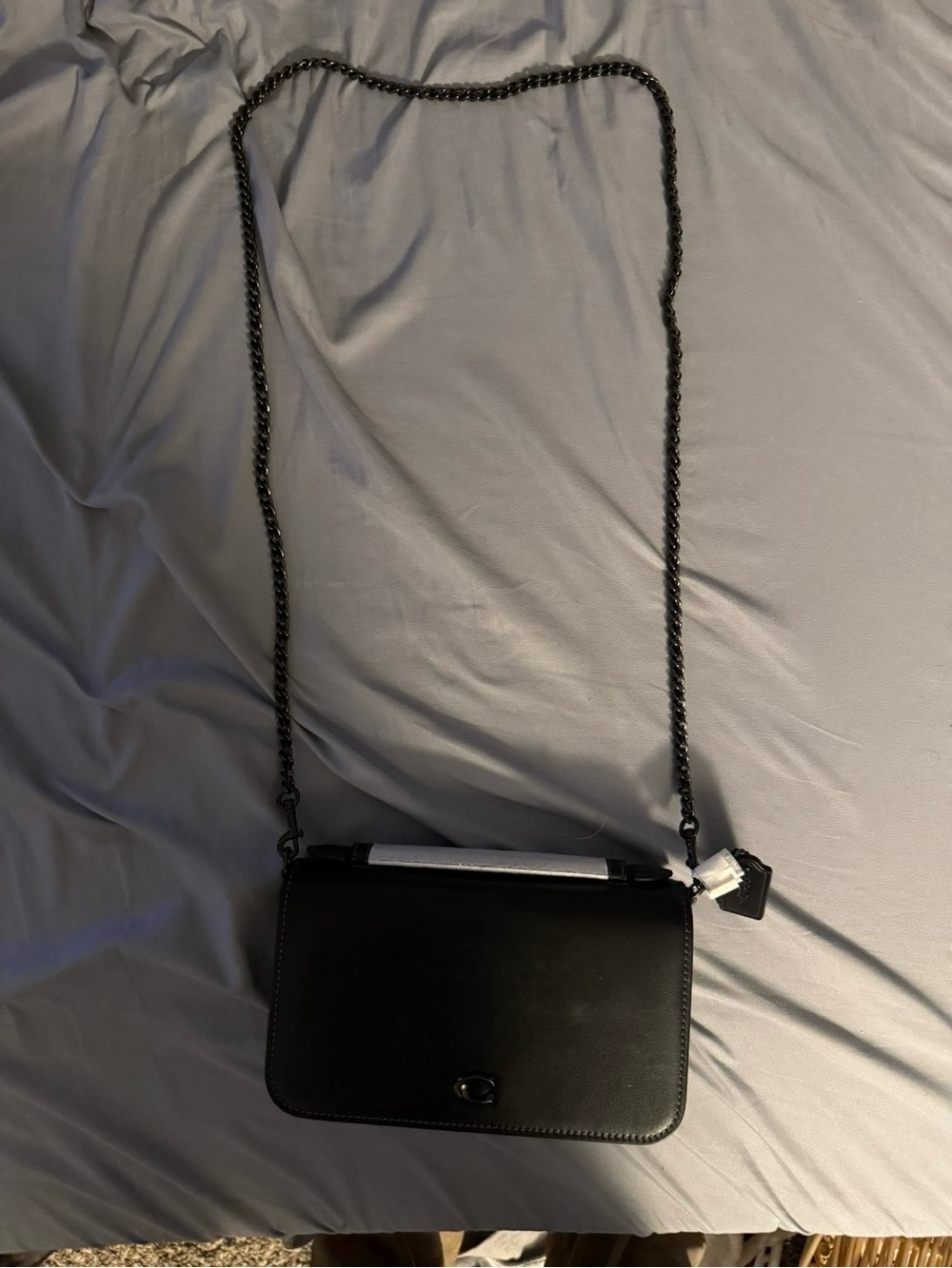 Coach Black Leather Crossbody Wallet - Picture 2 of 4